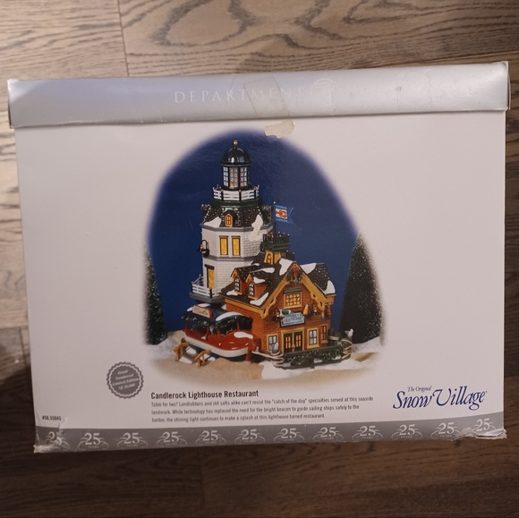 Dept 56 Candlerock Lighthouse Restaurant The Original Snow Village #55045 2001 - Picture 13 of 14